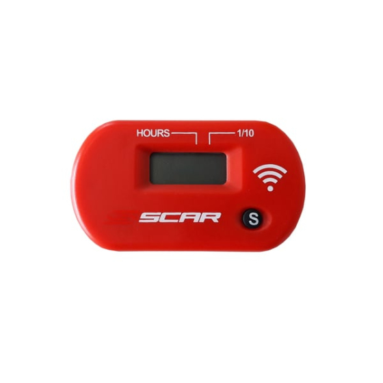 Мото часовник SCAR HOUR METER с Wireless RED
