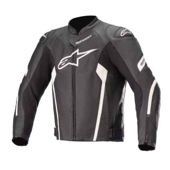 Кожено мото яке ALPINESTARS FASTER V2 AIRFLOW BLACK/WHITE