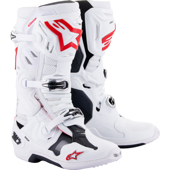 Мотокрос ботуши ALPINESTARS TECH 10 WHITE/RED SUPERVENTED
