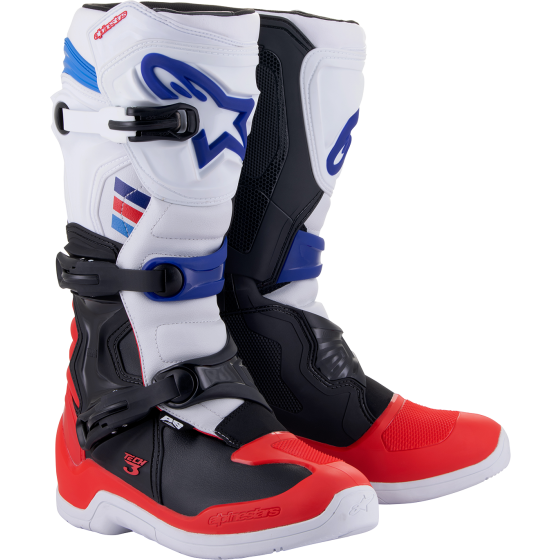 Мотокрос ботуши ALPINESTARS TECH 3 WHITE/RED/BLUE
