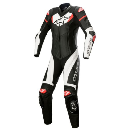Дамски кожен екип ALPINESTARS STELLA GP PLUS 1PC BLACK/RED/WHITE