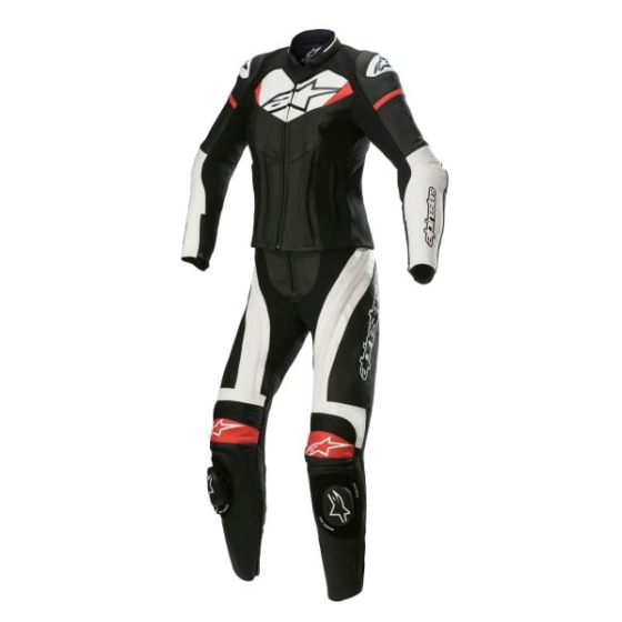 Дамски кожен екип ALPINESTARS STELLA GP PLUS 2PC BLACK/RED/WHITE