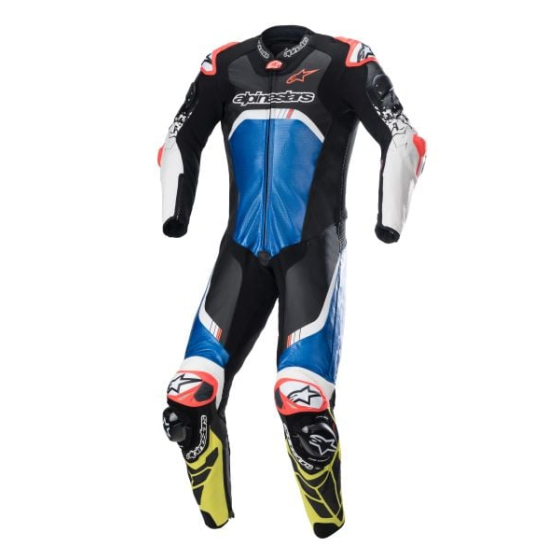 Кожен екип ALPINESTARS GP TECH V4 BLACK/BLUE/YELLOW