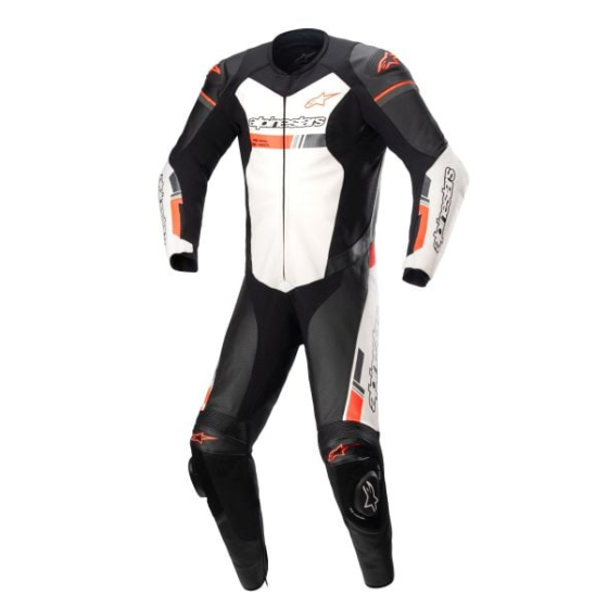 Кожен мото екип ALPINESTARS GP FORCE CHASER V2 1PC BLACK/FLUO RED/WHITE