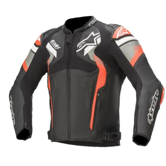 Кожено мото яке ALPINESTARS ATEM V4 BLACK/RED/GREY