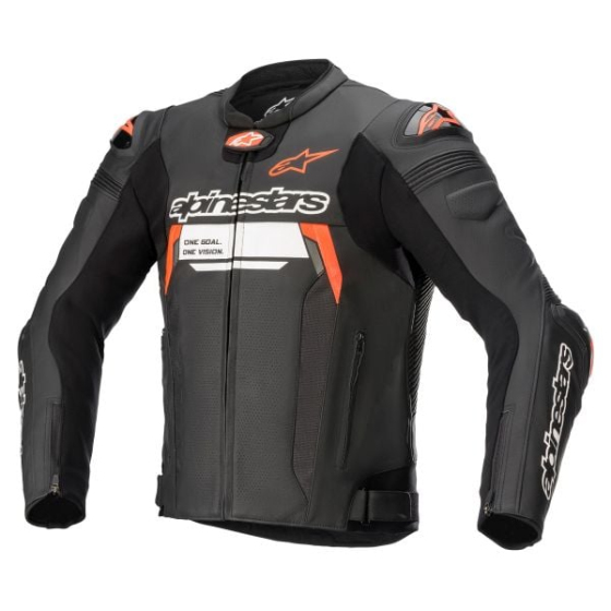 Кожено мото яке ALPINESTARS MISSILE V2 IGNITION BLACK/FLUO RED