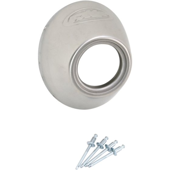 Резервна капачка FMF ENDCAP TI/PC4/Q4 S/S SLSH