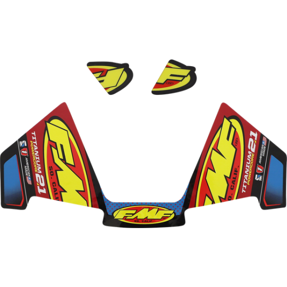 Стикер FMF DECAL PC2.1 TITANIUM(3PC)