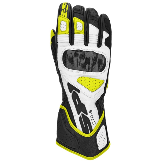 Кожени мото ръкавици SPIDI STR-6 Black/Fluo