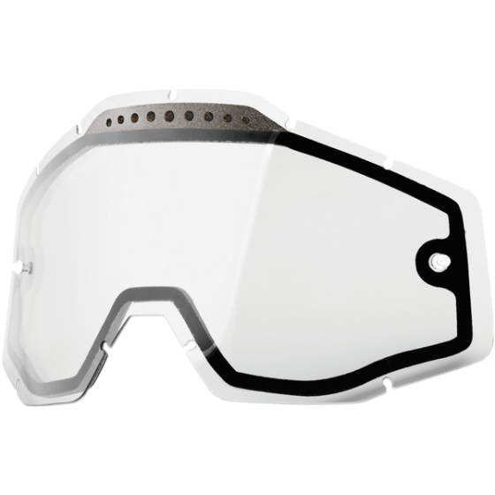 Двойна вентилирана плака за очила 100%-CLEAR GEN 1