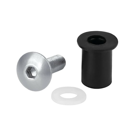 Комплект болтове за слюда 10 бр Silver