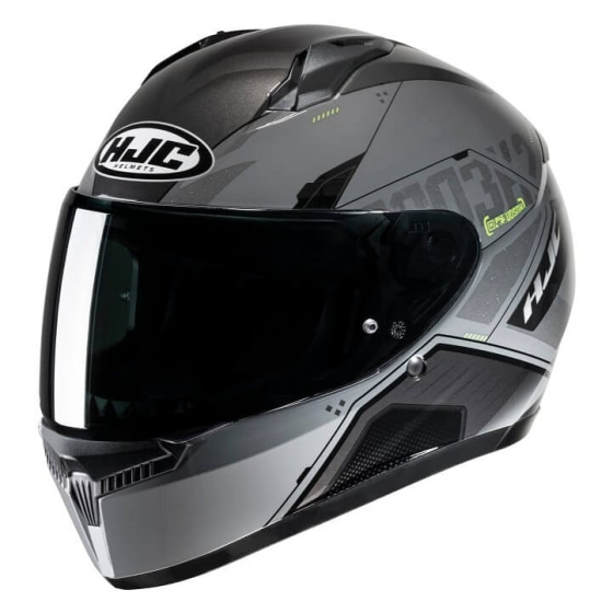 Каска HJC C10 INKA GREY/YELLOW GLOSS