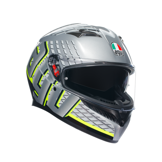 КАСКА AGV K3 - FORTIFY GREY/BLACK/YELLOW FLUO