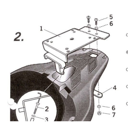 Монтажен комплект за куфари SHAD H0SW17ST