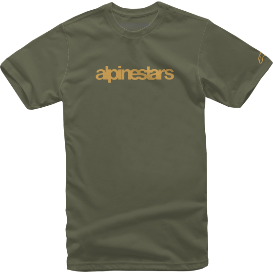 Мото тениска ALPINESTARS TEE HERITAGE GRN/GLD