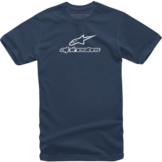Мото тениска ALPINESTARS TEE WORDMARK NAVY/WT