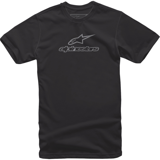 Мото тениска ALPINESTARS TEE WORDMARK BK/GY