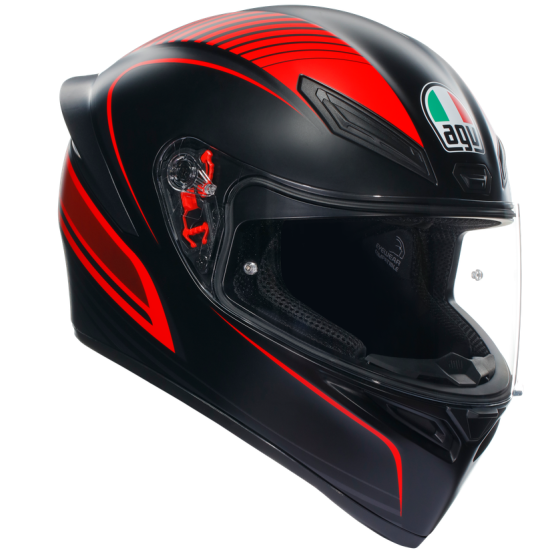 Каска AGV K1 S WARMUP MATT BLACK/RED
