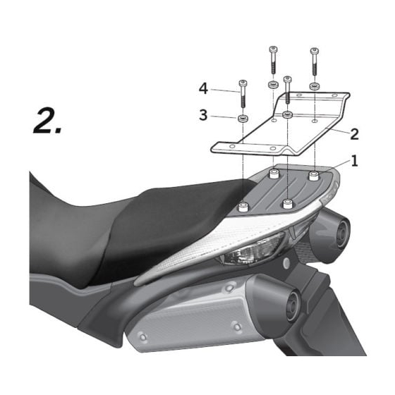 Монтажен комплект за куфари SHAD TOP MASTER HONDA VFR 800 VTE 02