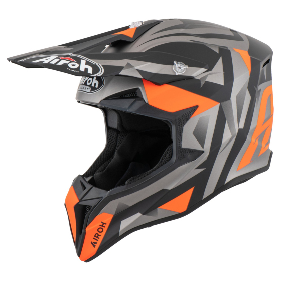 МОТОКРОС КАСКА AIROH WRAAP SEQUEL ORANGE MATT
