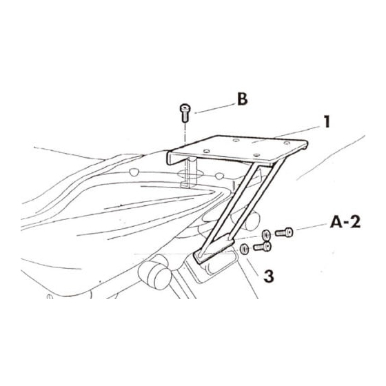 Монтажен комплект за куфари SHAD TOP MASTER YAMAHA AEROX 50 97