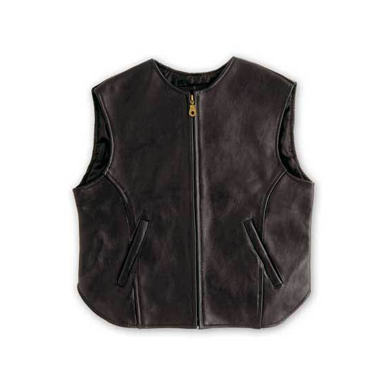 Кожен мото елек A-PRO BLACK OUT