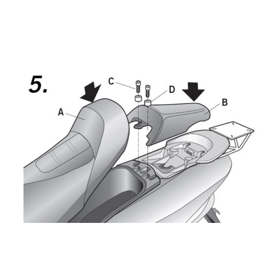 Монтажен комплект за куфари SHAD Y0MJ17ST