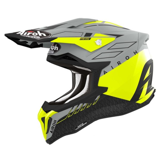Мотокрос каска Airoh Strycker Skin Yellow Matt