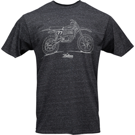 Мото тениска THOR Hallman HL500 Gray, Heather Black