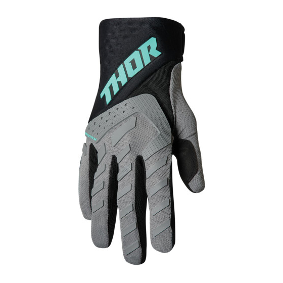 Дамски мотокрос ръкавици THOR WOMEN'S SPECTRUM FLO GRAY/BLACK