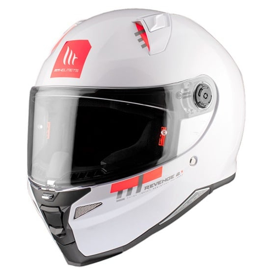 Каска MT REVENGE 2 S SOLID A0 GLOSS PEARL WHITE