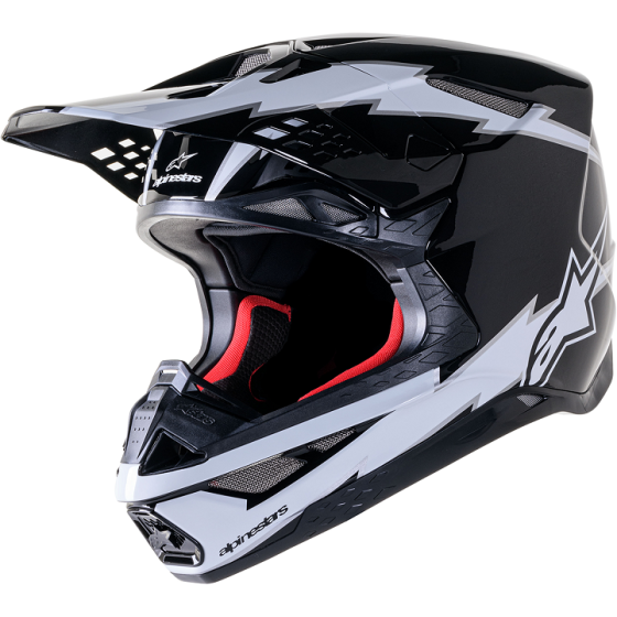 Мотокрос каска ALPINESTARS SM10 AMP BLK/WT