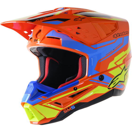 Мотокрос каска ALPINESTARS SM5 ACT 2 OR/C/Y