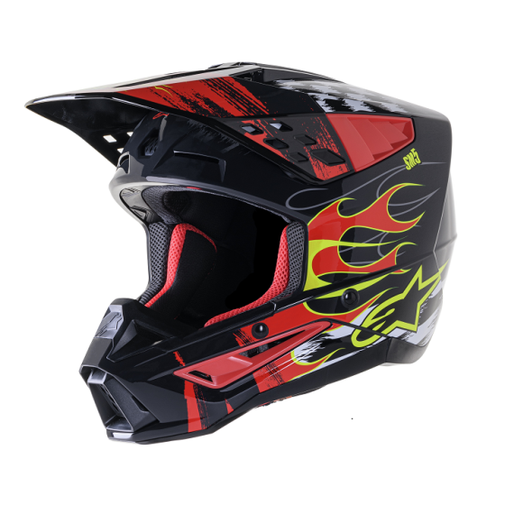 Мотокрос каска ALPINESTARS SM5 RASH RED/G