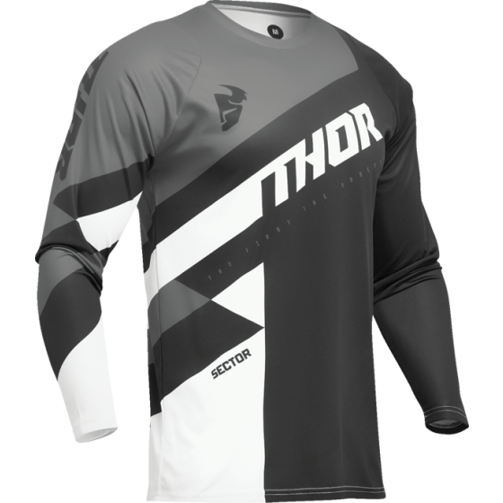 Мотокрос джърси THOR SECTOR CHECKER BLACK/GRAY