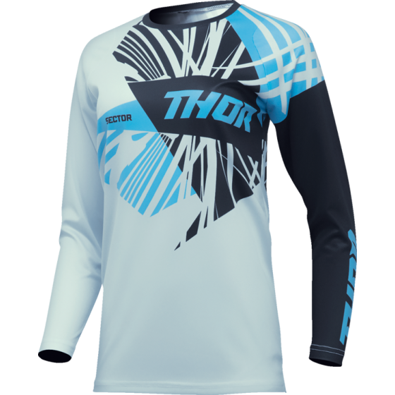 Дамско мотокрос джърси THOR WOMEN'S SECTOR SPLIT LIGHT BLUE