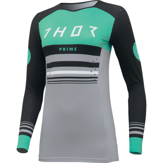 Дамско мотокрос джърси THOR PRIME BLAZE BLACK/TEAL