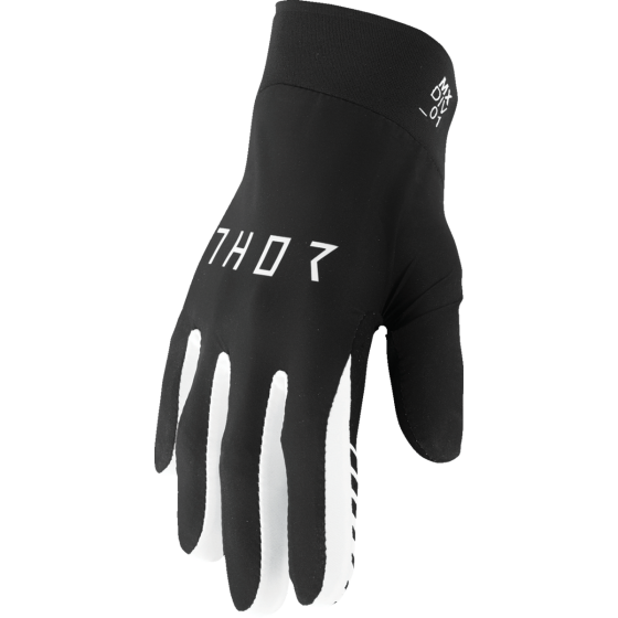 Мотокрос ръкавици THOR AGILE SOLID BLACK/WHITE