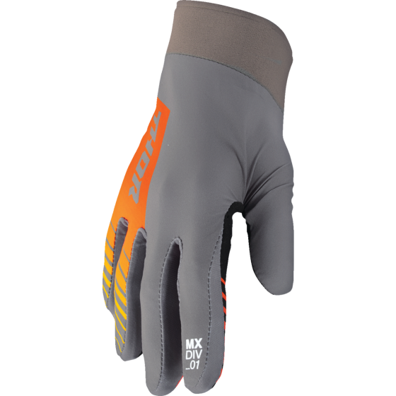 Мотокрос ръкавици THOR AGILE SOLID GRAY/ORANGE