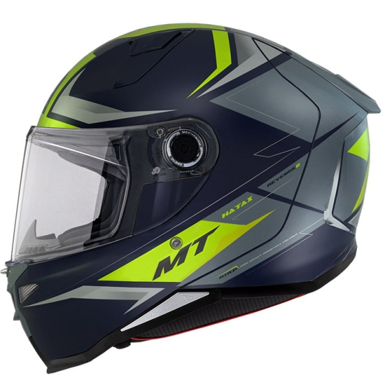 Каска MT REVENGE 2 S HATAX C3 BLACK/GREY/GREEN MATT