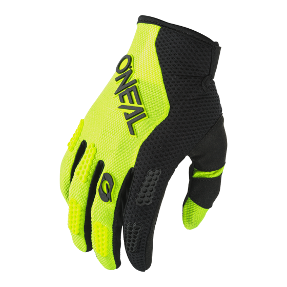 Детски мотокрос ръкавици O'NEAL ELEMENT RACEWEAR BLACK/NEON YELLOW V.24