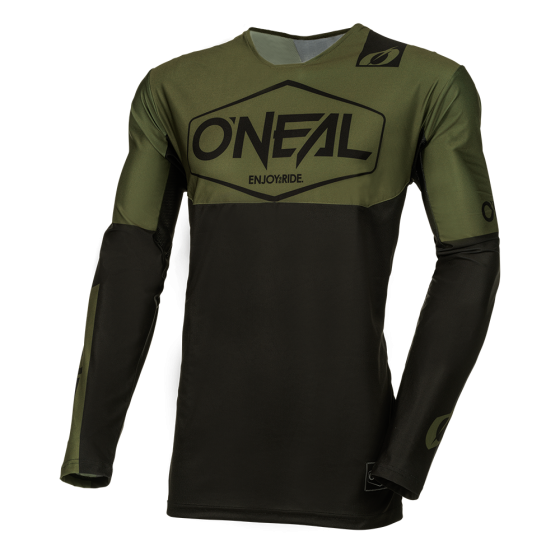Мотокрос блуза O'NEAL MAYHEM HEXX BLACK/GREEN V.24