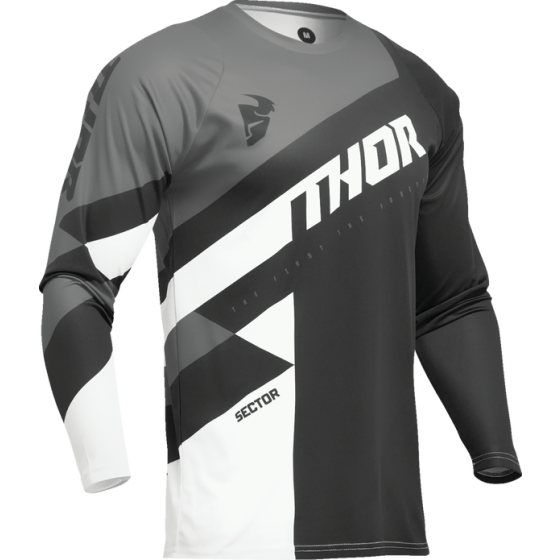 Детско мотокрос джърси THOR YOUTH SECTOR CHECKER BLACK/WHITE