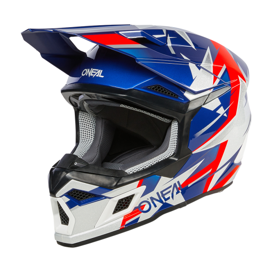 Мотокрос каска O'NEAL 3SERIES RIDE BLUE/WHITE/RED V.24