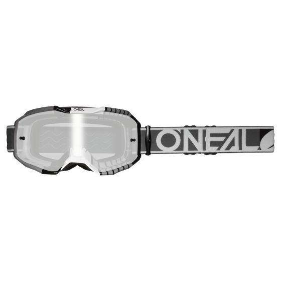 Мотокрос очила O'NEAL B-10 DUPLEX GRAY/WHITE/BLACK - SILVER MIRROR V.24