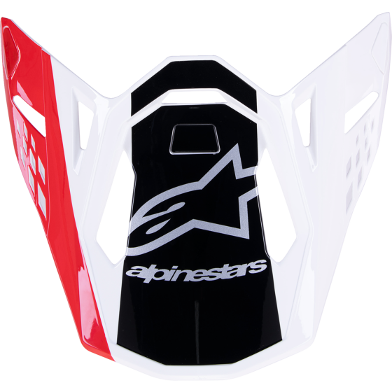 Козирка за мотокрос каска ALPINESTARS Supertech M10 UNIT RD/WT