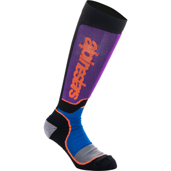 Мотокрос чорапи ALPINESTARS MX PLUS BLK/PUR/BL