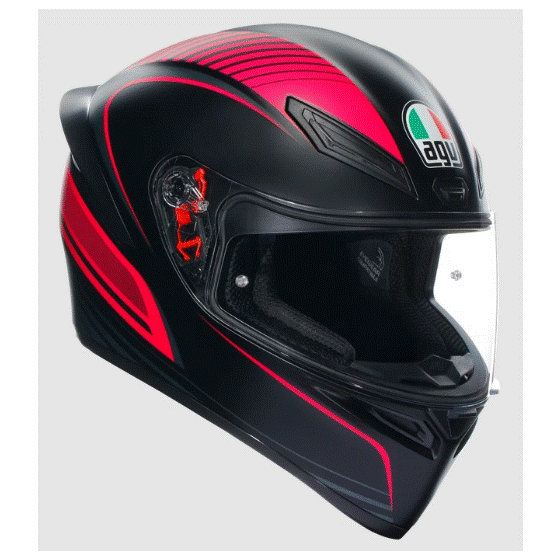 Каска за мотор AGV K1S ECE 22-06 WARMUP BLACK/PINK