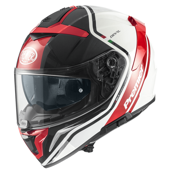 Каска PREMIER DEVIL PH 2 BLACK/WHITE/RED