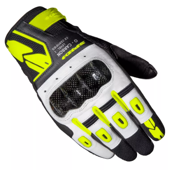 Мото ръкавици SPIDI G-CARBON BLACK/FLUO YELLOW ZR00447